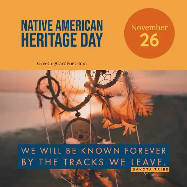 Native American Heritage Day.