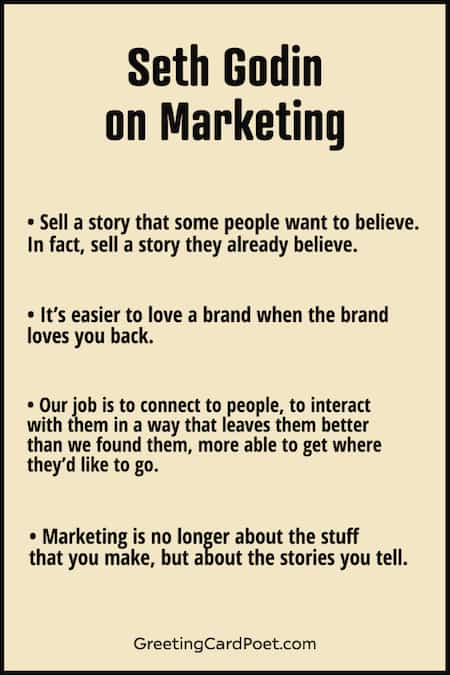 Seth Godin on branding and marketing.