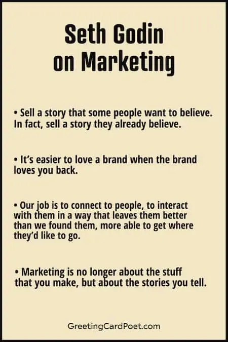 Seth Godin on branding and marketing.