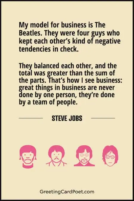 Steve Jobs on the Beatles.