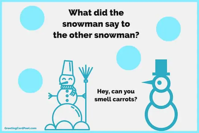Funny snowman joke.
