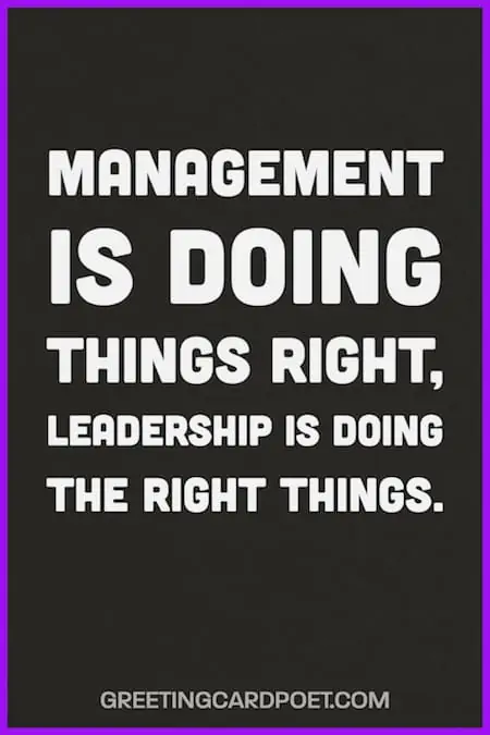 Management vs Leadership quote