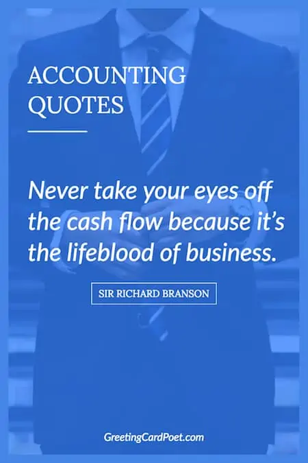 Richard Branson quote on accounting.