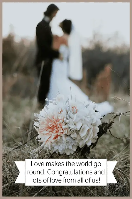Love makes the world go round message.