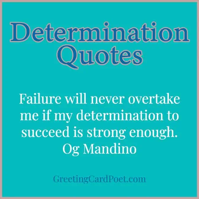 Determination Quotes and Sayings