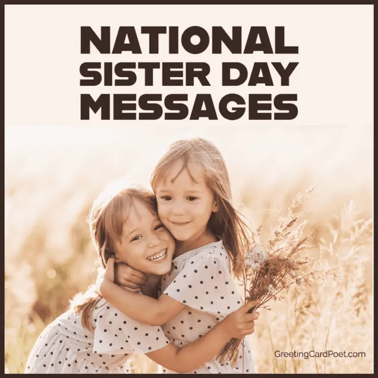 National Sisters Day Messages