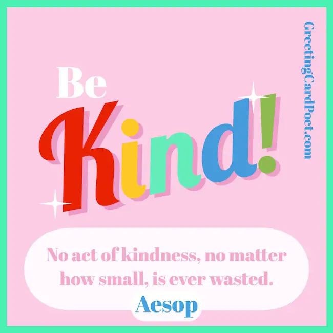 Be kind - inspirational quotes for kids.