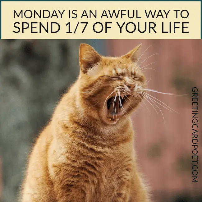 Monday is awful way joke.
