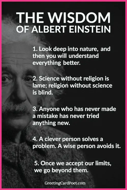 The Wisdom of Albert Einstein.