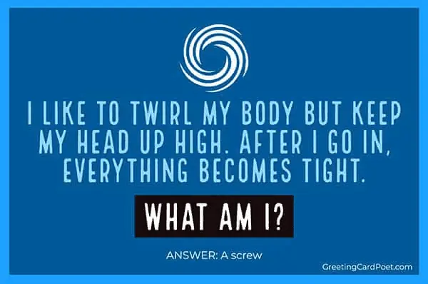twirl my body riddle.