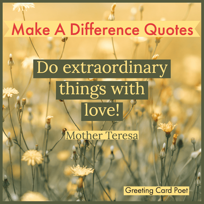 Make a difference quotes.
