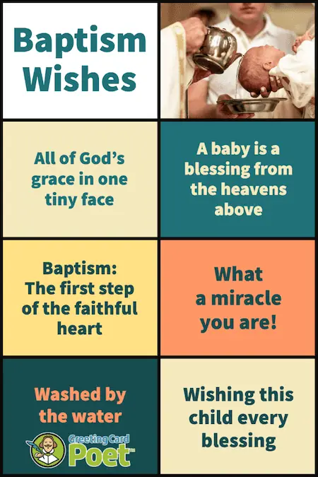 Good baptism messages and wishes.