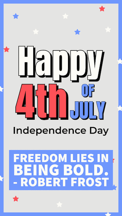 Freedom lies in being bold quote.