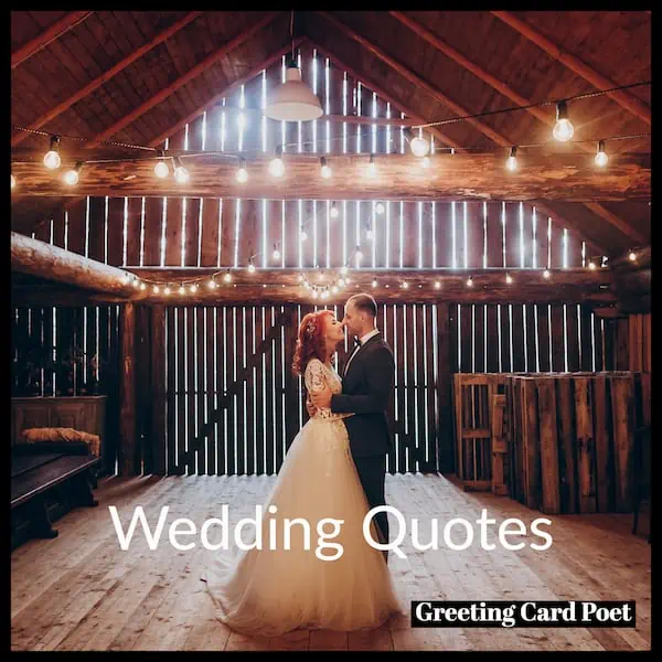 Beautiful wedding quotes.