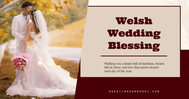 Welsh Wedding blessing.