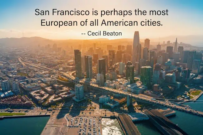 Most European US City quote.