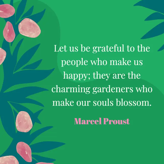 Charming gardeners quote by Proust.