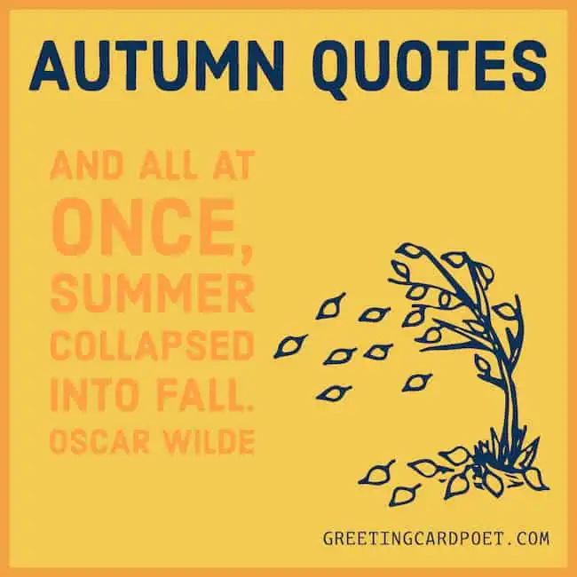 Colorful Autumn quotes.