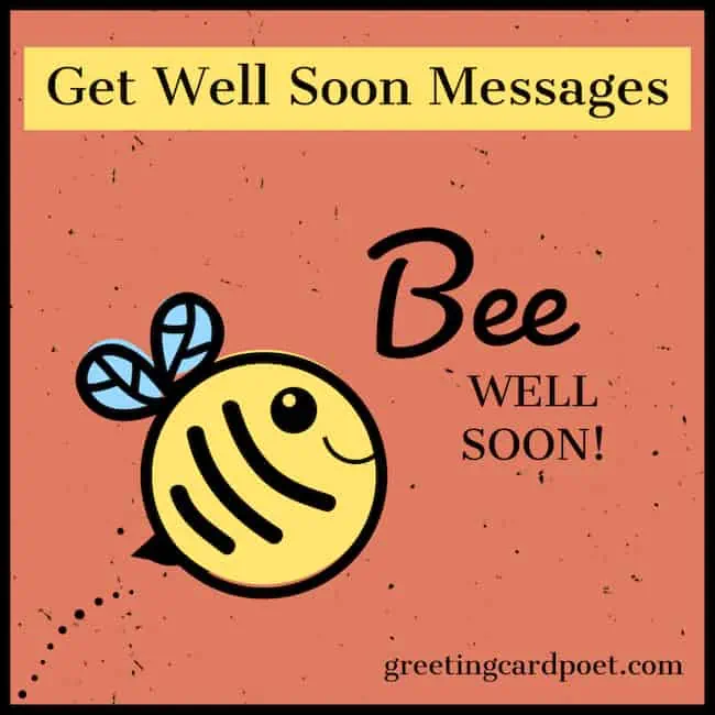 Get well soon messages and wishes.