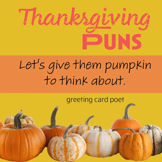 Funny Thanksgiving Puns.