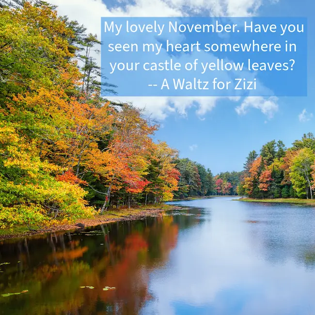 My lovely November quote.