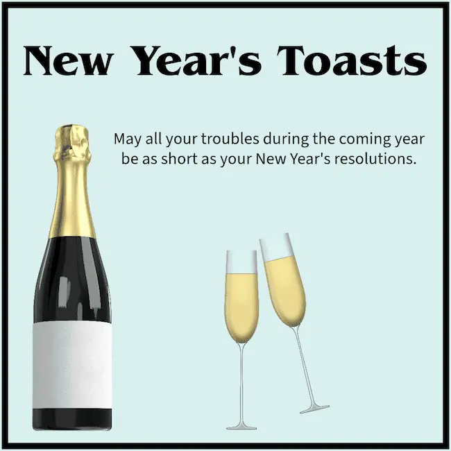 Best New Year's Toasts.