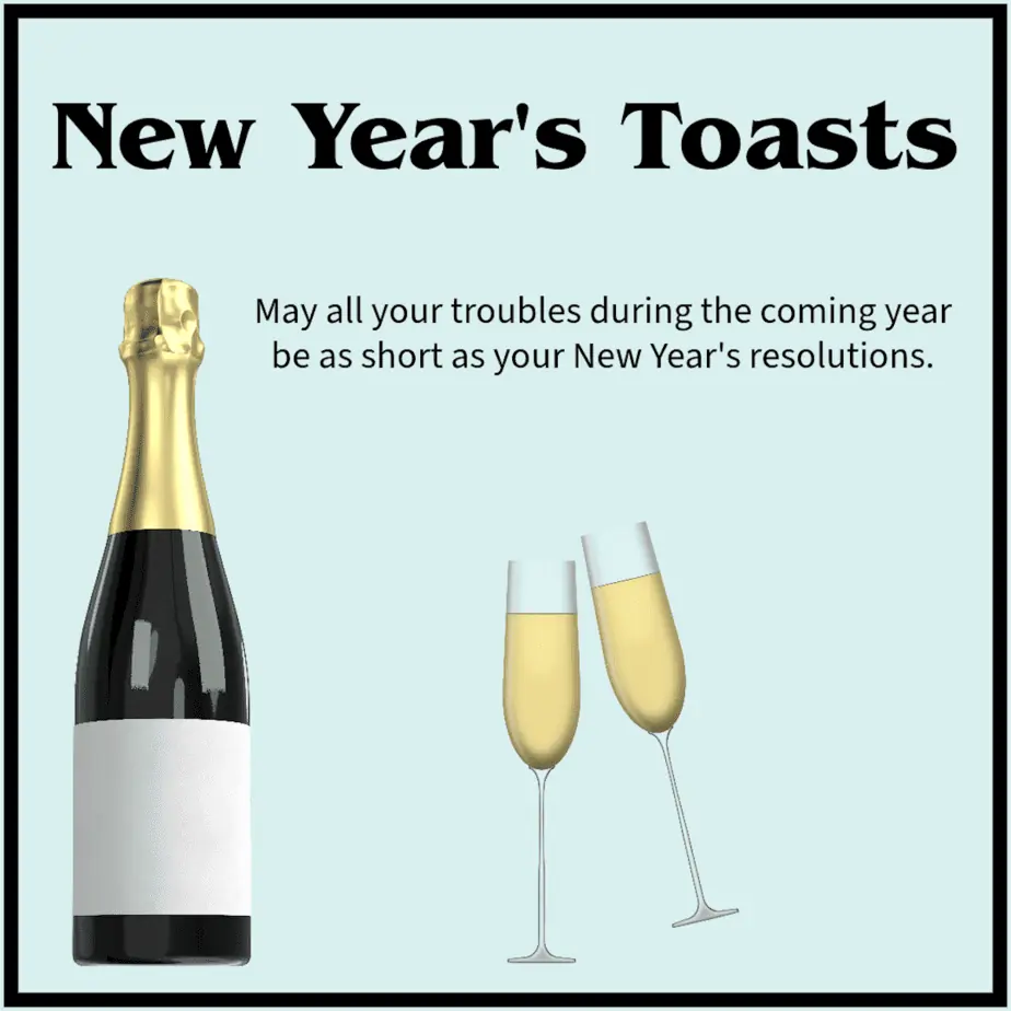 New Year’s Toasts