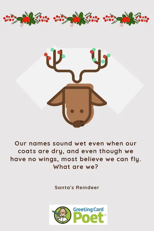 Santa's Reindeer Riddle.