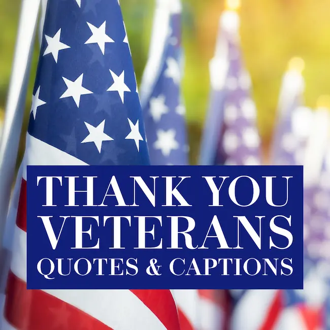 Best thank you veterans quotes and captions.