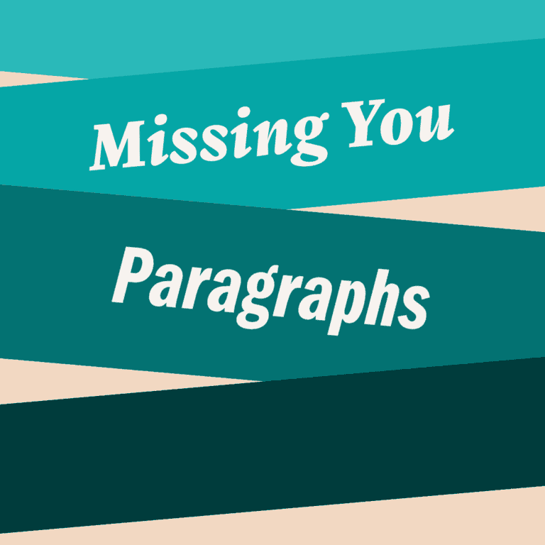 Missing You Paragraphs.