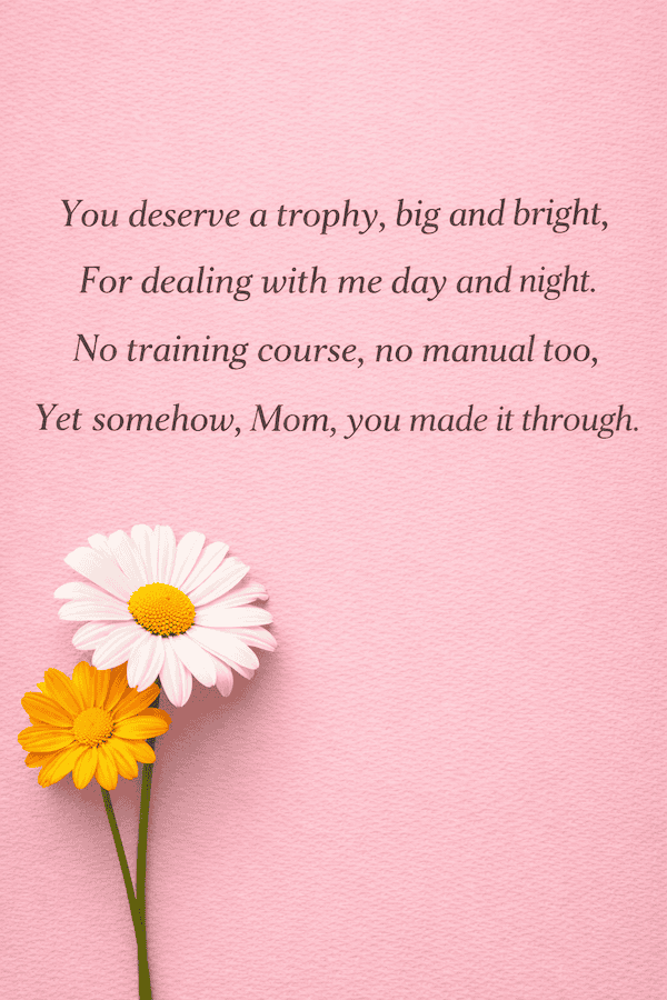 A Mother's Day poem for Mom.