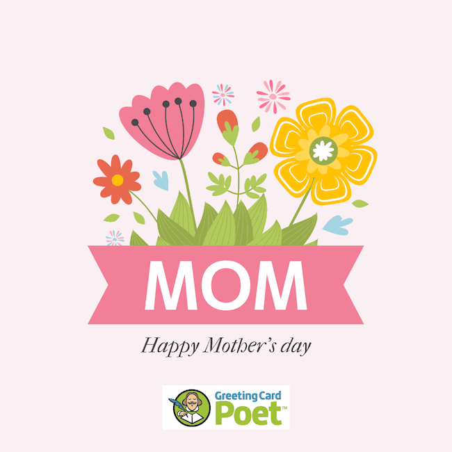 Happy Mother's Day Mom.