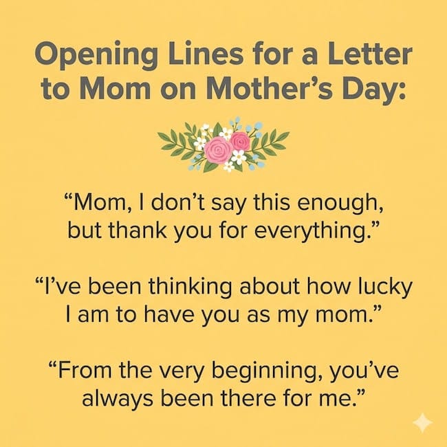 Opening line.