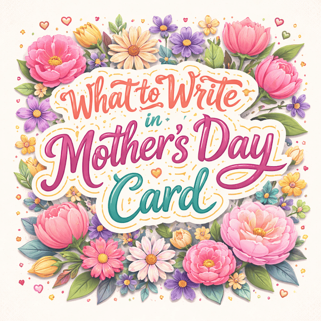 What to write in a Mother's Day guide.