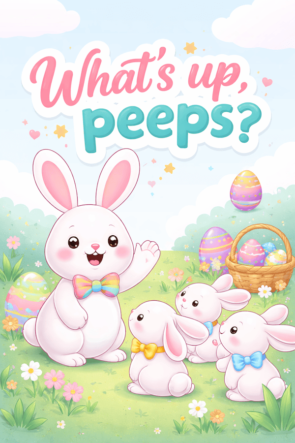 What's up Peeps - Easter Captions.