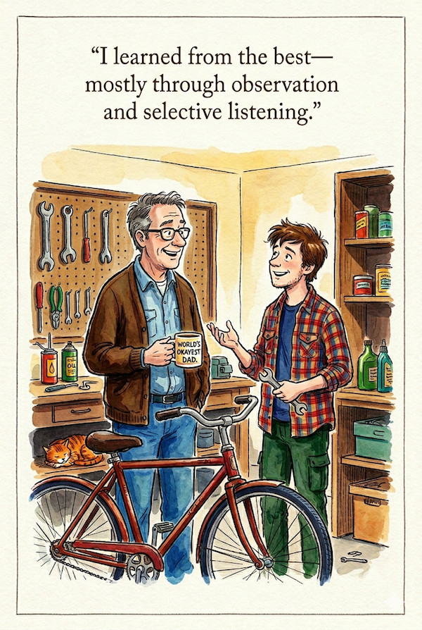 Optional message for Dad.