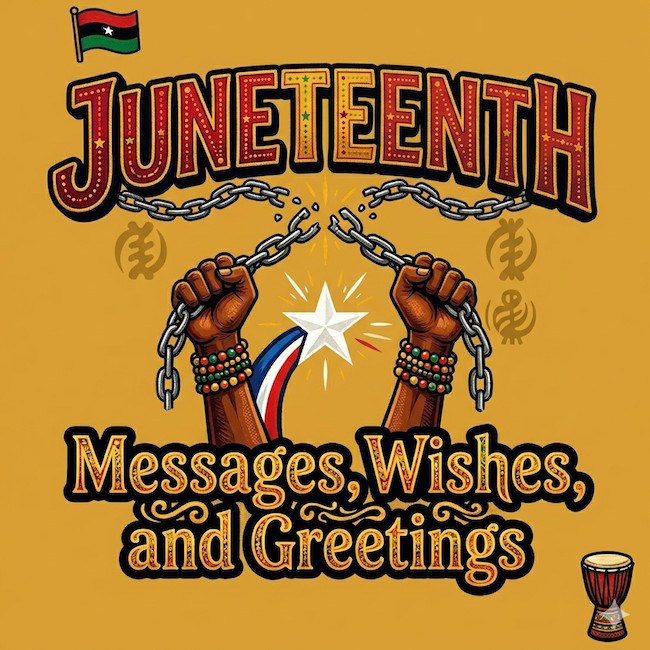 Best Juneteenth Messages and Wishes.