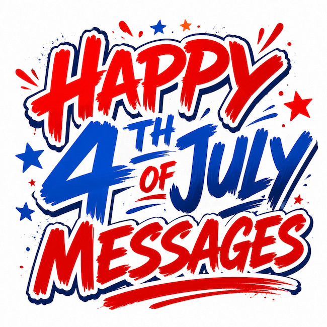 Best messages for 4th of July.