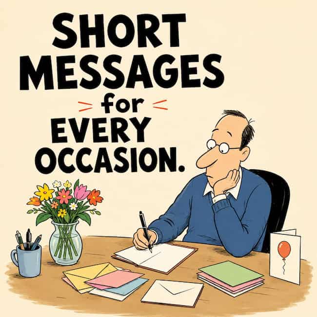 Brief messages for all occasions.