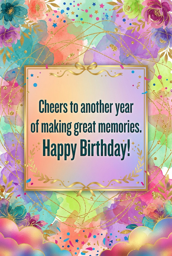 Short Messages for birthdays.