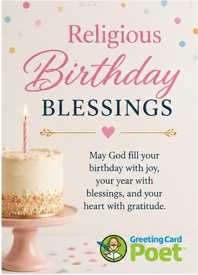 Religious birthday blessings.