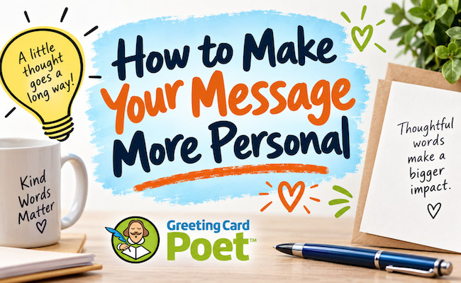 How to make your message more personal.