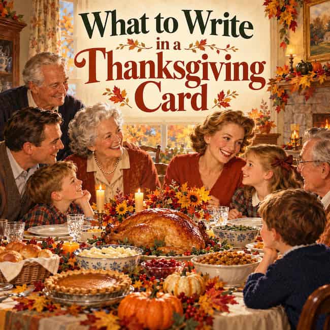 Best Things to Write in a Thanksgiving Card.