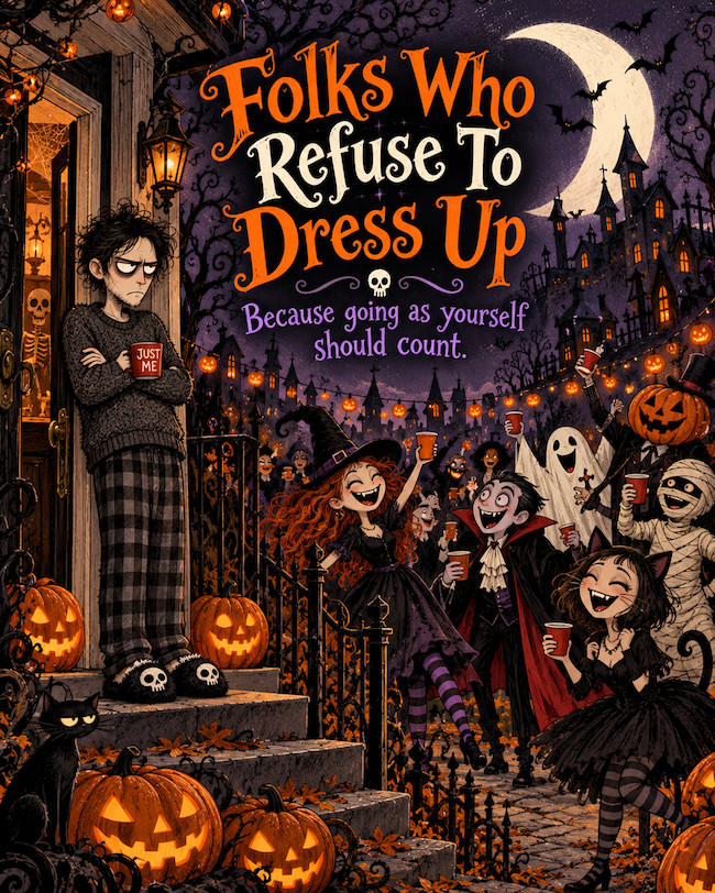 Folks who refuse to dress up.