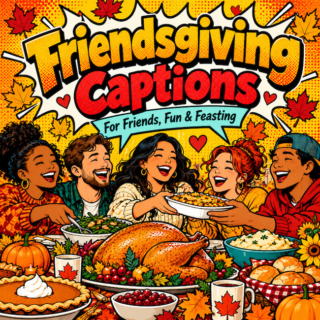 Friendsgiving Captions.