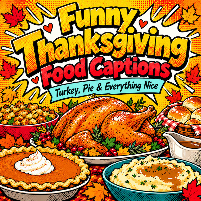 Funny Thanksgiving captions.