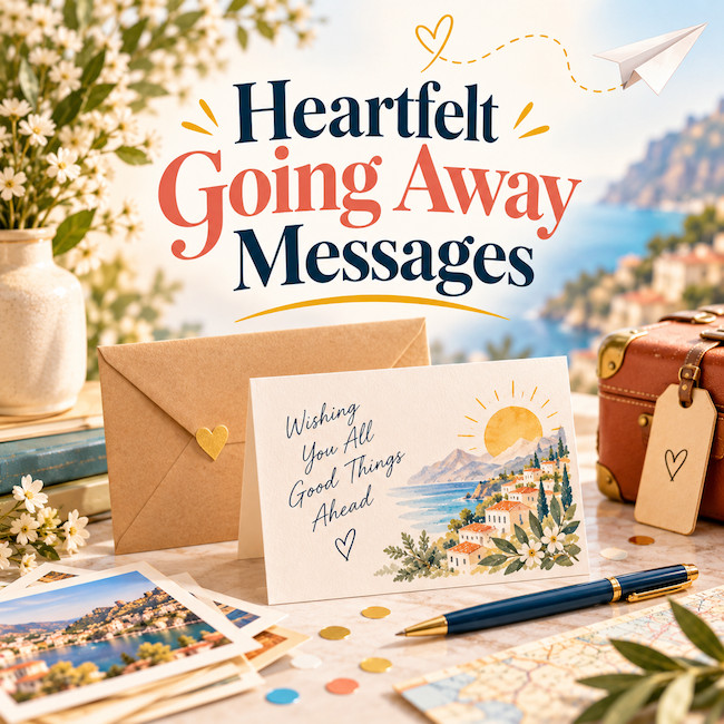 Heartfelt farewell communications.