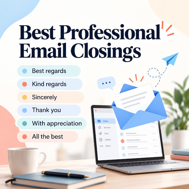 Best professional email closings.