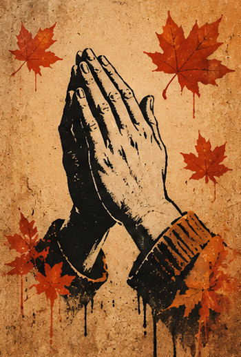 Showing Gratitude — hands in prayer.